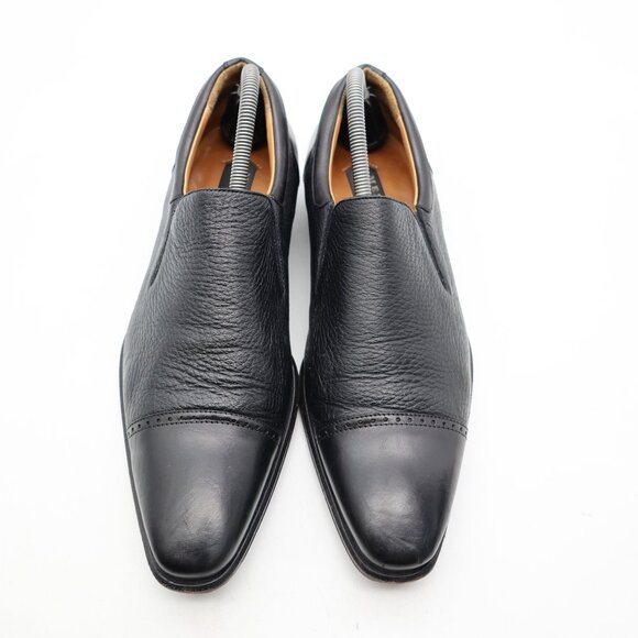 Mezlan Barron Men\'s Size 8.5 M Slip On Loafer Black Leather Cap Toe Dress Shoes main image 10